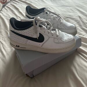 Nike White and Black Air Shoes